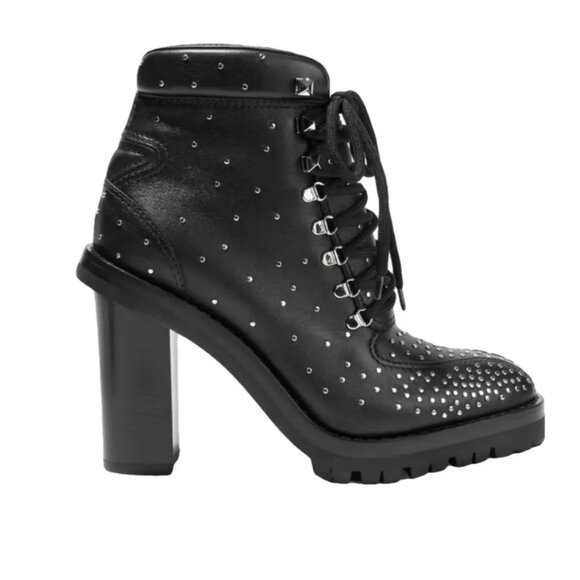 Leather biker boots Valentino Garavani - 38 1/2 Worn Once - Picture 2 of 7